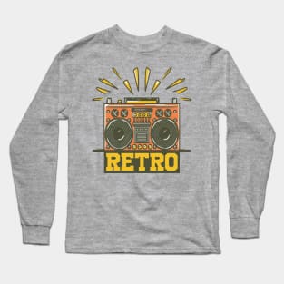 Retro Boombox Long Sleeve T-Shirt